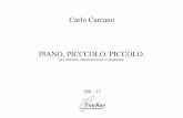 Carlo Carcano PIANO, PICCCOLO. PICCOLO. · 198 - 17 Carlo Carcano PIANO, PICCCOLO. PICCOLO. per ottavino, clarinetto basso e pianoforte