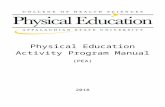 rmpe.appstate.edu  · Web viewThe Physical Education Activity (PEA) program offers a wide variety of academically-rigorous and innovative activity-based courses that meet Appalachian