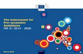 The Instrument for Pre–accession Assistance IPA II: 2014 ...shtetiweb.org/.../uploads/2014/09/Information-Session-on-IPAII.pdf · Budget IPA I 2007 – 2013 (EUR millions) IPA II