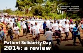 Patient Solidarity Day 2014: a review - IAPO · Patient Solidarity Day as a global campaign, encouraging members, ... Associazione Italiana Endometriosi (Italy) IAPO member 20. Blood