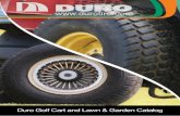 Duro Golf Cart and Lawn & Garden Catalogdurotire.com/wp-content/uploads/2017/02/Lawn-Garden-and-gc-catalog.pdf · Duro Golf Cart and Lawn & Garden Catalog **Duro does its utmost to