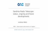 Sardinia Radio Telescope: status, ongoing and future ...agn.kasi.re.kr/eatingvlbi/presentation_files/23-Melis.pdf · Sardinia Radio Telescope: status, ongoing and future developments
