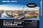 REMOTE SENSING - SPIE · The 2018 symposium in Berlin, ... We look forward to seeing you in the beautiful city of Berlin. SYMPOSIUM CHAIR SYMPOSIUM CO ... degli Studi di Roma La Sapienza