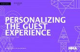 PERSONALIZING THE GUEST EXPERIENCE - mmaglobal.com · sm2 innovation | sept 30 - oct 1, 2014 | new york city arlie sisson @arliej! associate director of mobile product strategy starwood