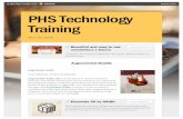 pcboelearning.weebly.compcboelearning.weebly.com/.../phs_technology_training___smore.pdf · A free flyer made with smore PHS Training April 16, 2015 Beautiful and easy to use newsletters