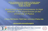 Forest ecosystems in the conditions of climate change ...csfm.volgatech.net/presentation/Alessandro.pdfA.Tenca, PhD Student, TeSAF Dept., University of Padua, Italy alessandro.tenca@unipd.it