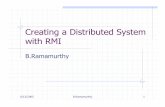 Creating a Distributed System with RMI - University at Buffalobina/gridforce/RMI.pdf · communication among Java objects to realize a distributed computing model. RMI allows us to