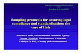 Sampling protocols for ensuring legal compliance and ...ec.europa.eu/environment/waste/compost/presentations/cortellini.pdf · UNI 10802, 1999 (1) Sampling plan-Sampling procedure-Criteria