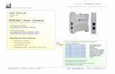 PROFINET / Serial - Converter - ADFWeb.com · ADFweb.com Srl – IT31010 ... (Abbreviated written "Doc. Code" on the label on the ... To clone the configurations of a programmable