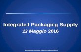Integrated Packaging Supply - allyoucantrackandtrace.com Packaging... · controllato da SAP ECC ... approvvigionamento Riduzione dell’Occupancy di Magazzino Automatismo delle transazioni
