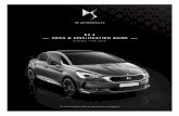 DS 5 PRICE & SPECIFICATION GUIDE · *For stock vehicles built before this date, please refer to the relevant issue of the price list PRICE & SPECIFICATION GUIDE UPDATED 1 MAY 2018*