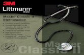 Classic II astermultimedia.3m.com/mws/media/1391348O/3m-littmann-stethoscopes... · • Sensibilità acustica eccezionale • Diaframma modulabile, ... 2 3 Assembly and Replacement