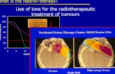 Use of ions for the radiotherapeutic treatment of tumours · Use of ions for the radiotherapeutic treatment of tumours 0 20 40 60 80 100 120 0 5 10 15 20 25 30 depth cm of water %