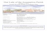 Our Lady of the Assumption Parisholacs.org/church/wp-content/uploads/2018/10/661250_10072018.pdf · 1 Our Lady of the Assumption Parish PASTOR Rev. Edward C. Domme PAROCHIAL VICAR