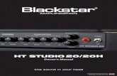 HT STUDIO 20/20H - Blackstar Amplification · The HT Studio 20 is a highly versatile amplifier suited to a wide range of playing styles and situations. The Clean Channel provides