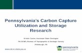 Pennsylvania’s Carbon Capture · Pennsylvania’s Carbon Capture Utilization and Storage Research Kristin Carter, Assistant State Geologist PA DCNR, Bureau of Topographic & Geologic