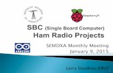 SEMDXA Monthly Meeting January 9, 2015 - K8UT SBC RPi 2015-Jan v13PDF.pdf · Arduino and Raspberry Pi are most popular ... Configuring the N1MM Logger UDP options ... The old-fashioned