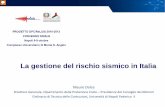 La gestione del rischio sismico in Italia - .SOCCORSO . VALUTAZIONE DEL DANNO IMMEDIATA ASSISTENZA