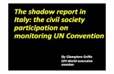 By Giampiero Griffo DPI World executive memberunipd-centrodirittiumani.it/public/docs/Monitoring_and_Shadow... · By Giampiero Griffo DPI World executive member The shadow report