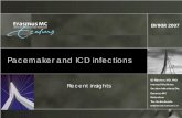 Pacemaker and ICD infections - bvikm.org Symposium/Rijnders Bart.pdf · Daptomycine or vanco + genta + rifa for the treatment of PM-lead endocarditis treated without lead extraction.