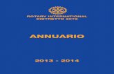 ROTARY INTERNATIONAL DISTRETTO 2072 ANNUARIOwin.rotary2072.org/annuario/Annuario-2013-2014.pdf · Paolo PASINI 2015-2016. V ROTARY INTERNATIONAL SEDE CENTRALE One Rotary Center ...