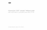 Simon XT User Manual - rueschhoffs.comrueschhoffs.com/documents/ge-networx/Simon XT.pdf · Simon XT User Manual 600-1054-95R-11 and 600-1054-95R-11-CN P/N 466-2266-02 • REV B •