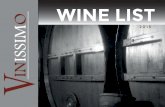 WINE LIST - Vinissimo Ltd wine... · Marchesi di Barolo historical cellars are located in the town of Barolo, in the building overlooking the Castle of the Marquis Falletti. ... of