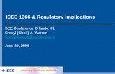 IEEE 1366 & Regulatory Implicationsgrouper.ieee.org/.../doc/2006-07-IEEE1366-Regulatory-Implications.pdf · IEEE 1366 & Regulatory Implications SEE Conference Orlando, FL Cheryl (Cheri)