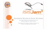 ISIS Jam 3 - di-srv.unisa.itcordasco/seminari/Jam3.pdf · vicino di casa, il compagno di scuola, il collega di lavoro. ... dimostra inoltre che esiste un algoritmo di routing (diverso