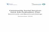 Community Social Services Joint Job Evaluation Plan · COMMUNITY SOCIAL SERVICES JOINT JOB EVALUATION PLAN ... COMMUNITY SOCIAL SERVICES JOINT JOB EVALUATION PLAN BENCHMARKS AND BENCHMARK