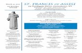 March 13, 2011 ST. FRANCIS OF ASSISIstfrancisgreenlawn.org/StFran_Mar.13.bulletin.pdf · St. Francis of Assisi Parish is a Christ-centered family of believers, celebrating Christ