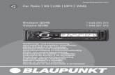 Car Radio SD USB MP3 WMA Brisbane SD48 7 648 000 310 ... - … · The Blaupunkt GmbH declares that the de-vices Victoria SD48 and Brisbane SD48 comply with the basic requirements