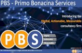 PBS - Primo Bonacina Services · audience •We build web/blog/e-commerce sites for your company •We will perform with autonomy (including copywriting), delivering you a ... Attiva