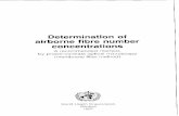 Determination of airborne fibre number concentrations · DETERMINATION OF AIRBORNE FIBRE NUMBER CONCENTRATIONS 4.3 Lower limit of measurement 5. Quality assurance References Related