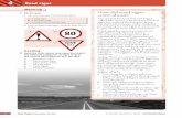 4 Road signs - OUP · 2 Look at these road signs. What do they tell us to do? 4 Road signs A B C GIVE WAY 80 Reading 2 Read the facts about road signs and match the different categories