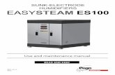 EASY STEAM ES100 REV. 01/04 - PEGO electrical boards · Page 2 MANUALE D’USO – USER MANUAL Rev. 05-12 Thank you for having chosen a PEGO EASYSTEAM sunk-electrode humidifier.
