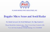 7. Doppler Micro Sense and Avoid Radar Slide Presentation · Conclusion: Designed and tested small ( 40 grams with battery ) sense and avoid system based on Doppler radar for small