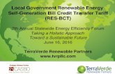 Local Government Renewable Energy Self-Generation Bill ... · Local Government Renewable Energy Self-Generation Bill Credit Transfer Tariff ... Available acreage for 1-5MW gen facility