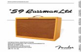 Fender '59 Bassman LTD Manual at AmericanMusical · 3 Important Safety Instructions This symbol warns the user of dangerous voltage levels localized within the enclosure. This symbol