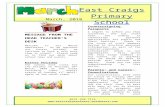 Welcome to our - eastcraigsprimary.files.wordpress.com file · Web view03/03/2018 · Welcome to our March newsletter. As we approach our Easter holiday, we continue to have a very