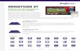 BRIGHTSIGN XT · All XT models o˜ er Gigabit Ethernet, ... Price: $550 Includes all the features BrightSign XT243, plus serial, dual USB (type A and C) and Live TV playback via the