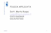 FISICA APPLICATA Dott. Marta Ruspa ruspa@med.unipmn.it …personalpages.to.infn.it/~ruspa/didattica/did1213/at/lezioni/corso... · Fisicaa Applicata, Area Tecnica , M. Ruspa 3 Le