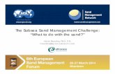The Subsea Sand Management Challenge: “What to do with the ... · Slide 1/31 The Subsea Sand Management Challenge: “What to do with the sand? ... Geochimica et Cosmochimica Acta,