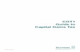 CGT1 - Guide to Capital Gains Tax - Nomadi Fiscali · Guide to Capital Gains Tax Introduction 1. This Guide reflects the legislation in place as at 1 July 2015.Any requests for further