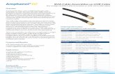 SMA Cable Assemblies on LMR Cable - Farnell element14 · Overview Amphenol RF offers a line of SMA ﬁxed length cable assemblies on LMR-195 and LMR-240 cables. This full Amphenol