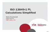 ISO 13849-1 PL Calculations Simplified - Robotics Online 13849 PL... · ISO 13849-1 PL Calculations Simplified Heinz Knackstedt Safety Engineer C&E sales, inc. ... MTTF D • Ability