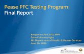 Pease PFC Testing Program: Final Report · New Hampshire Department of Health & Human Services PFOS, PFOA, and PFHxS were found in statistically higher levels in the Pease community