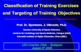 Classification of Exercises Training and Targeting of ...len.eu/wp-content/uploads/2016/04/LEN_Budapest2006HO-1.pdf · = Targeting Present Observation J. Olbrecht, 2006 What makes