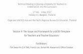 Session 9: The Scope and Framework for a GCED Template for ... · Global workshop on sustainability and 21st century learning. ... Tools & apps - Padlet; Mindmapping etc. Francis
