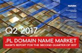 Copyright by NASK Q2 2017 · NASK’S Report for the second quarter of 2017 Introduction New domain names in .pl registry Registrants of .pl domain names Registrars of .pl domain